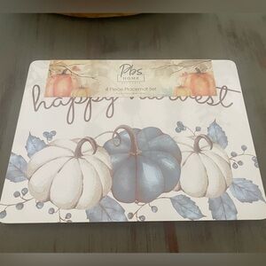 PBS home Happy Harvest cork placemat set of 4 - Brand new!  LAST SET